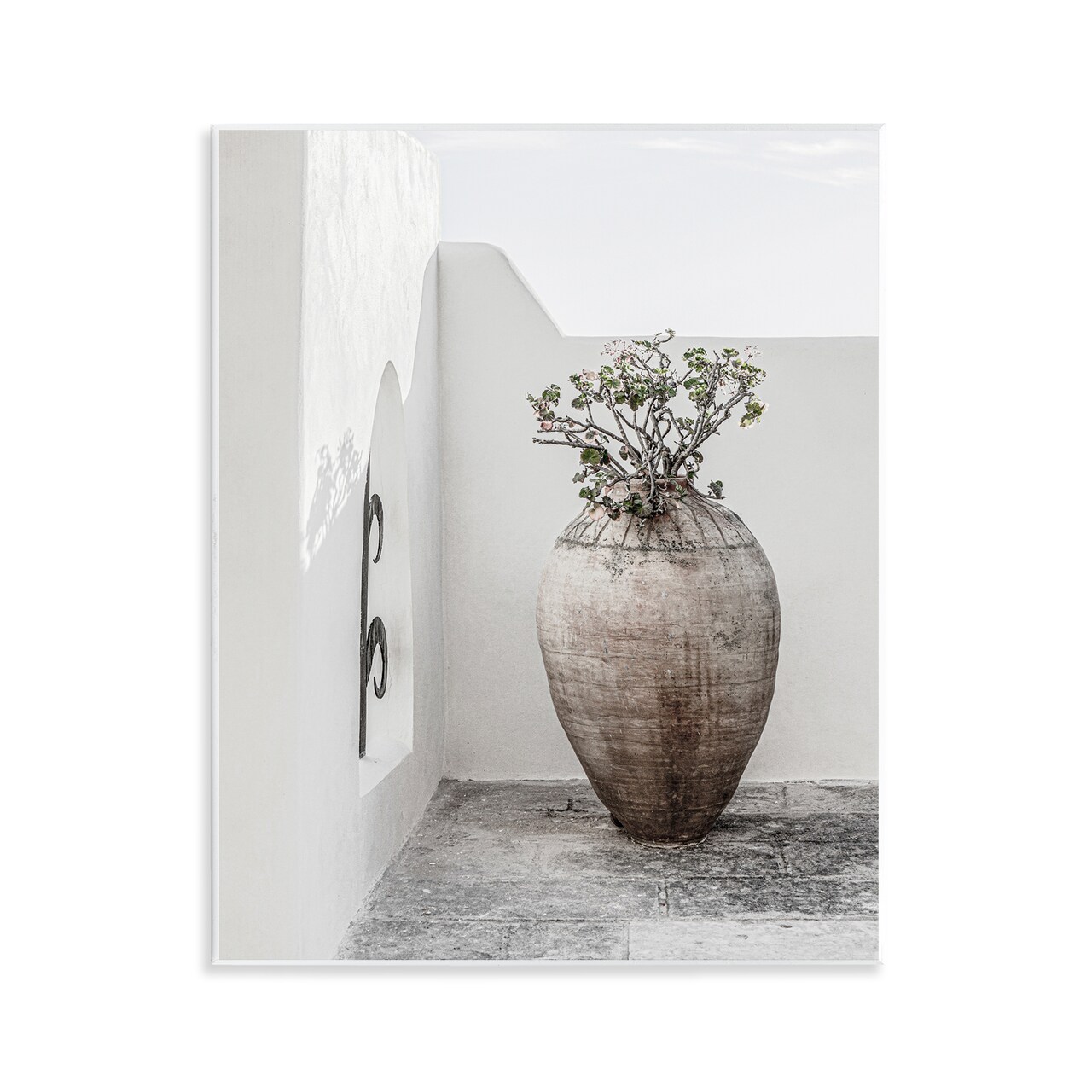 Stupell Industries Flower Vase with Architecture Wall Plaque Art Design by Incado